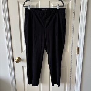 Eloquii Front Seam Black Heavyweight Ponte Pants